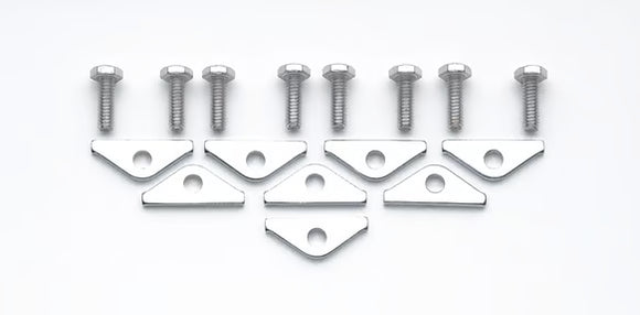 Mr. Gasket Chrome Valve Covers Clamps & Bolts - Chrome Fits Small Block Chevrolet