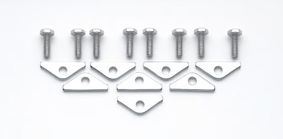 Mr. Gasket Chrome Valve Covers Clamps & Bolts - Chrome Fits Small Block Chevrolet