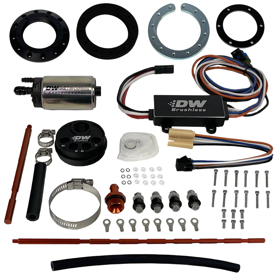DeatschWerks Universal In-Tank Pump Mount w/ DW440 Brushless 415lph Fuel Pump & Controller