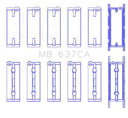King BMW S85B50A Main Bearing Set
