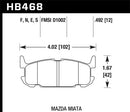 Hawk 03-05 Miata w/ Sport Suspension HP+ Street Rear Brake Pads (D1002)-2