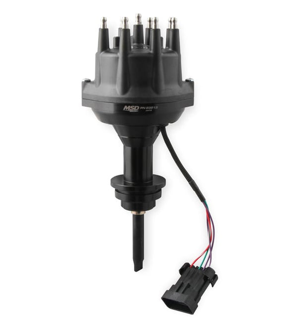 MSD Dist.. Black. Dual Sync. Chrysler S/B