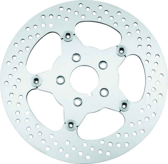 Bikers Choice 00-17 Big Twin 11.5 Inch Polished Front Stainless Mirror Fltg Rotor Repl H-D 44156-00