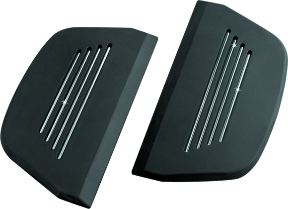 Kuryakyn Premium Passenger Board Inserts 86-Up Touring Models Black