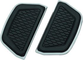 Kuryakyn Hex Passenger Board Inserts Chrome