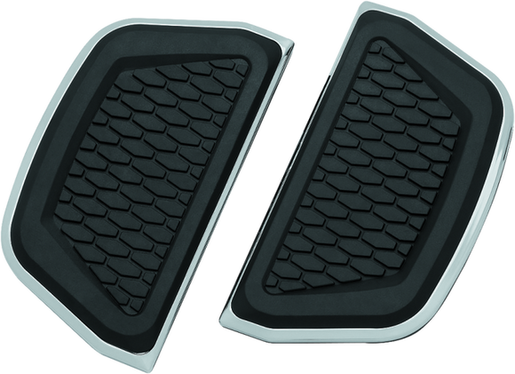 Kuryakyn Hex Passenger Board Inserts Chrome