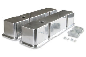 Mr. Gasket Aluminum Tall-Style Valve Covers - Polished 1960-1986 Chevrolet 262-400 Gen I Small Block