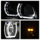 Spyder Auto Signature Projector Headlights LED DRL Black BMW E92 3 Series 2008-2010-4