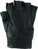 Kuryakyn Leather By River Road Tucson Shorty Gloves Black - Large-1