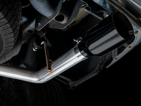 AWE 0FG Dual Rear Exit Catback Exhaust for 4th Gen RAM 1500 5.7L (without bumper cutouts) - Diamond Black Tips - 0