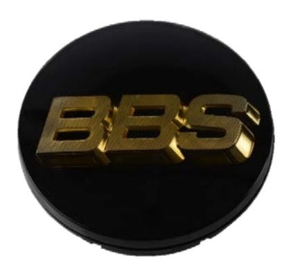 BBS Center Cap 70.6mm Black/Gold (3-tab) (56.24.080) 56.24.073