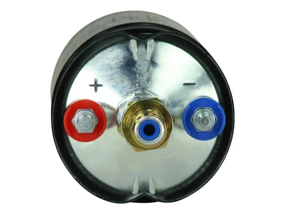 AEM 400LPH High Pressure Inline Fuel Pump - M18x1.5 Female Inlet to M12x1.5 Male Outlet - 0