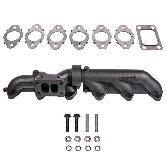 ATS Diesel 2003+ Dodge 5.9L Cummins 2pc T3 Non-Wastegated Pulse Flow Exhaust Manifold