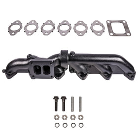 ATS Diesel 2003+ Dodge 5.9L 2pc Wide Flange T4 Pulse Flow Exhaust Manifold