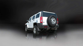 Corsa 2006-2008 Hummer H3 3in Cat-Back Dual Rear w Single 4in Black Pro-Series Tips - 0