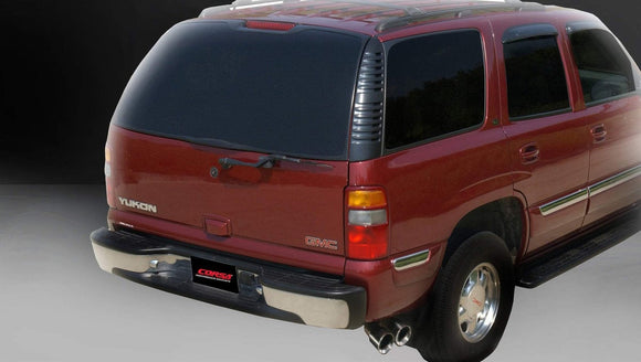 Corsa 2001-2006 Chevrolet Suburban 5.3L V8 3in Cat-Back Single Side w Twin 4in Black Pro-SeriesTips