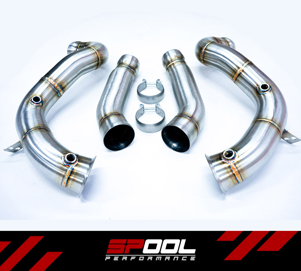 AMG M177 C63 Race Downpipes - 0