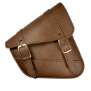 Willie & Max HD Sportsters, Custom Hard Tails Brass Monkey Swingarm Bag Dual Shock - Warm Brown-1