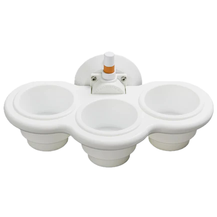 SeaSucker 3-Cup Holder Vertical Mount - White