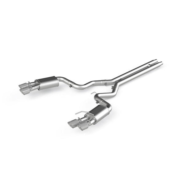 MBRP 18-19 Ford Mustang GT 5.0 3in Dual Split Rear AL Cat Back w/ Quad 4.0in Dual Wall Tips