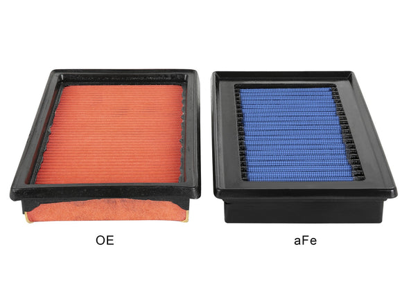 aFe MagnumFLOW OE Replacement Air Filter w/ Pro 5R Media (Pair) 14-19 Infiniti Q50 V6-3.5L/3.7L