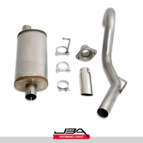 JBA 00-06 Jeep Wrangler TJ 2.5L/4.0L 304SS Single Rear Exit Cat-Back Exhaust