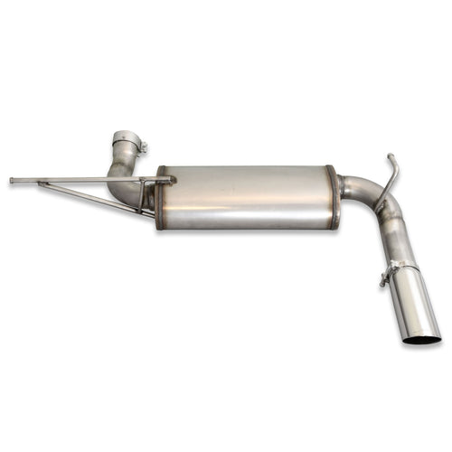JBA 07-18 Jeep Wrangler JK 3.8L/3.6L 304SS Single Rear Exit Axle Back Exhaust - 0