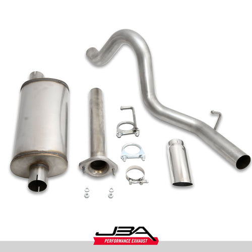 JBA 04-06 Jeep Wrangler LJ 2.4L/4.0L 304SS Single Rear Exit Cat-Back Exhaust