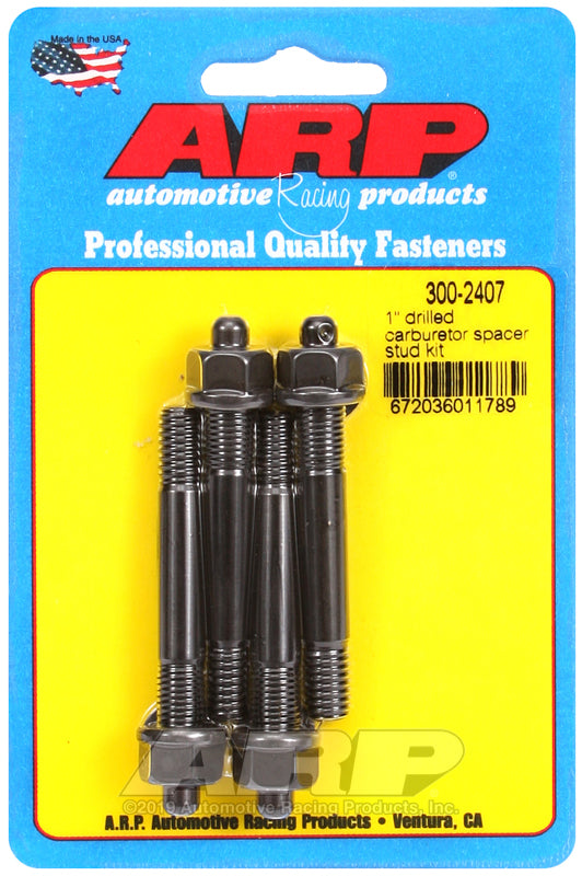 ARP 1in Drilled Carburetor Spacer Stud Kit