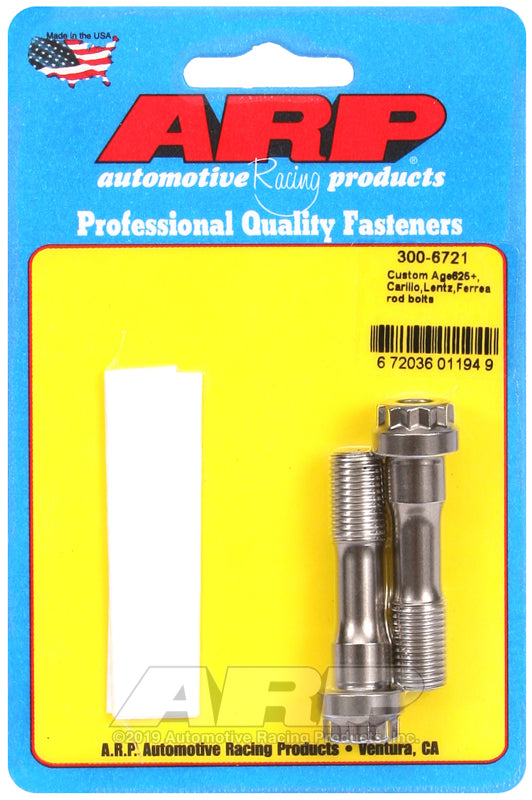 ARP 625+ Carillo / Lentz / Ferrea 7/16in Replacement Rod Bolts w/o Washer (Pair)