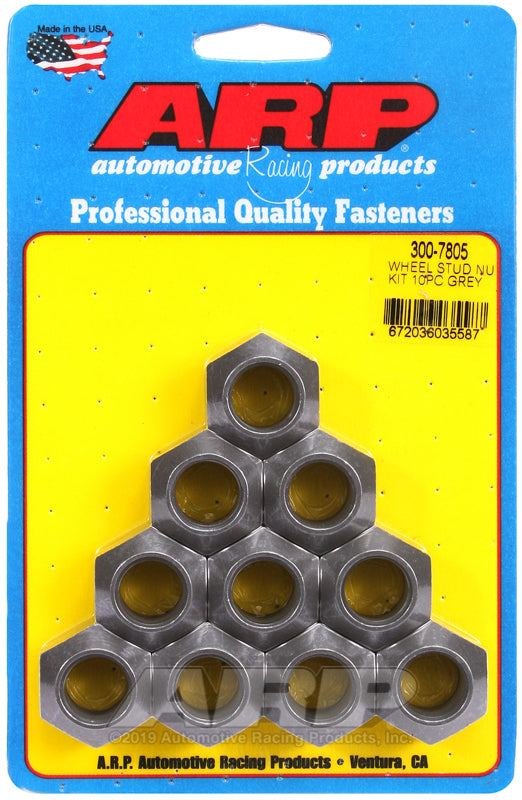 WHEEL STUD NUT KIT 10PC GREY