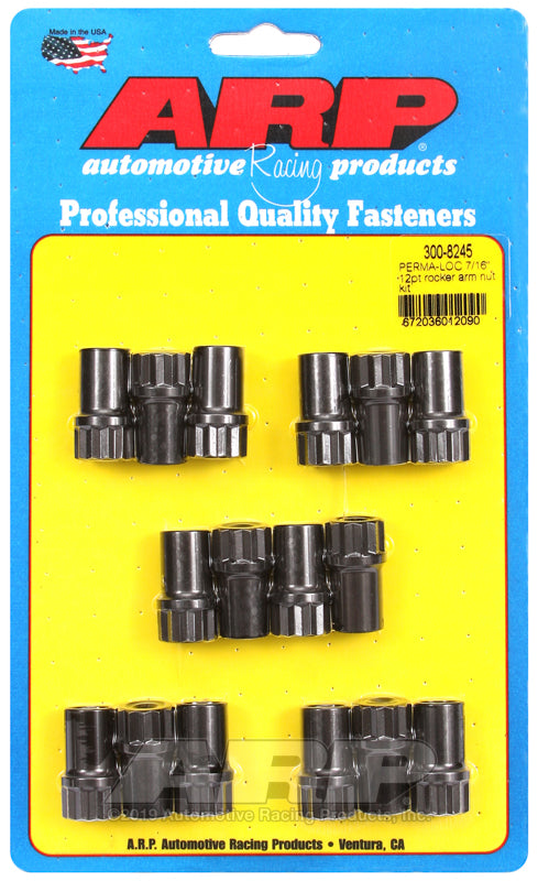 ARP Adjustable 7/16 12pt Perma-Loc Rocker Arm Nut Kit