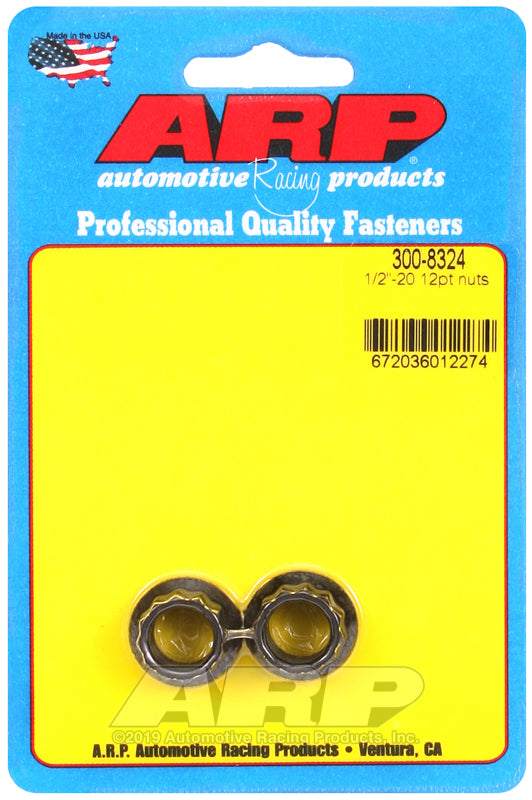 ARP 1/2in -20 12pt Nut Kit (Pack of 2)