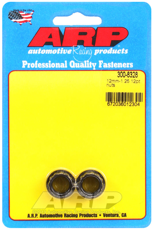 ARP M12 x 1.25 12pt Small Collar Nut Kit