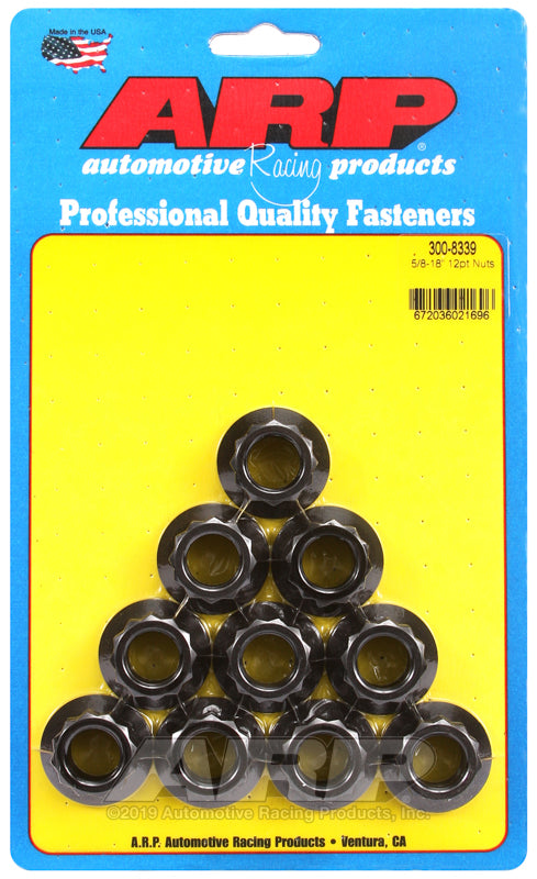 ARP 5/8 -18in 12pt Nut Kit (Pack of 10)