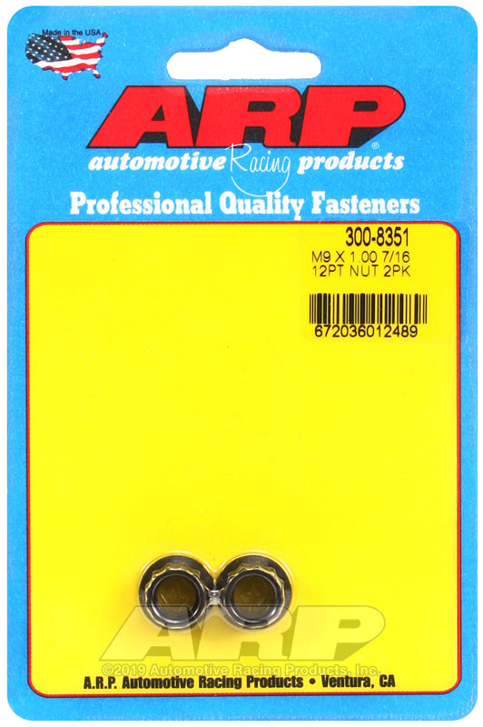 ARP M9 x 1.00 12pt Nut Kit (Set of 2)