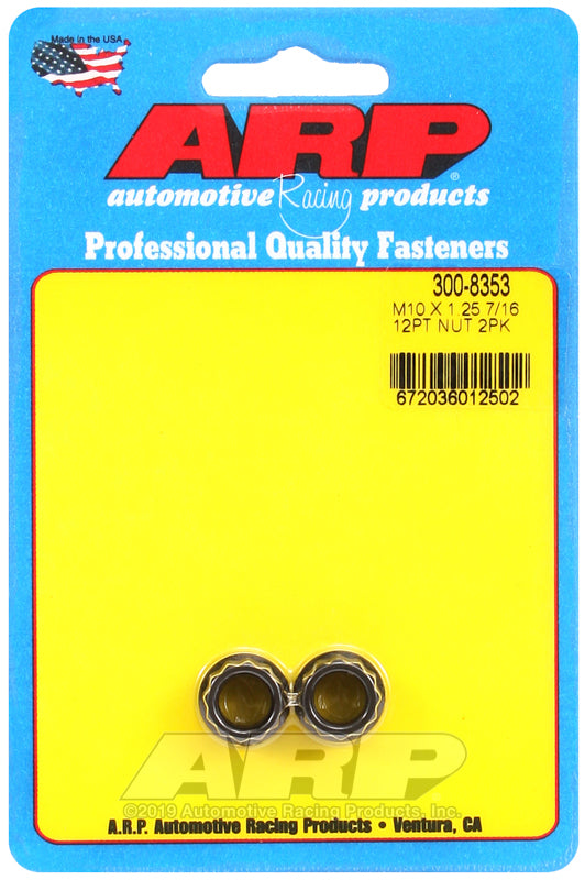 ARP M10 x 1.25 12pt Nut Kit