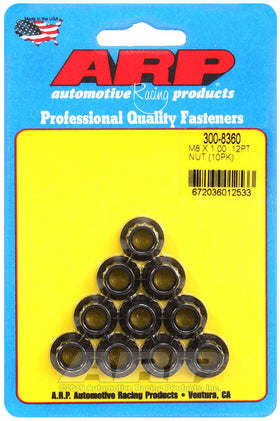 ARP M8 x 1.00 12pt Nut Kit (10 pack)