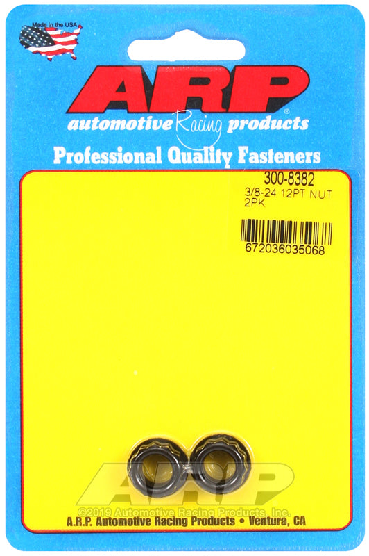 ARP 3/8in-24 / 12pt Nut Kit 2 Pack