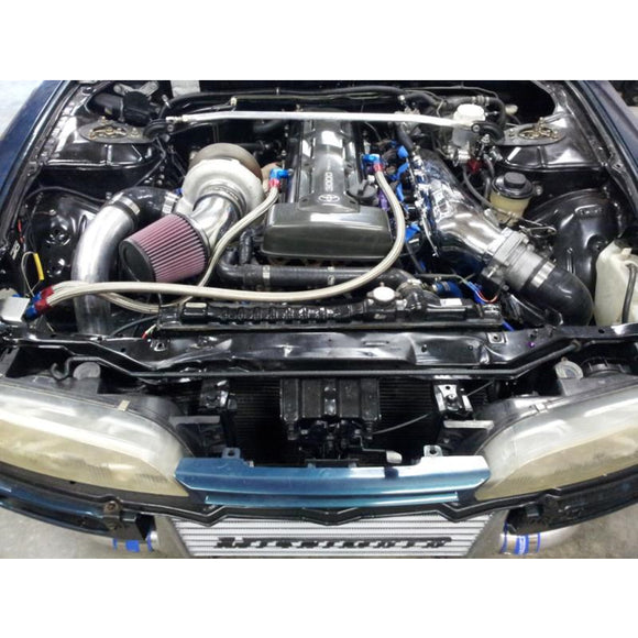 Mishimoto Universal Silver R Line Intercooler Overall Size: 31x12x4 Core Size: 24x12x4 Inlet /Outlet