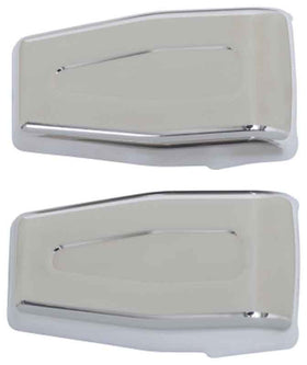 Kentrol 07-18 Jeep Wrangler JK Liftgate Hinge Overlays Pair - Polished Silver