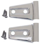 Kentrol 07-18 Jeep Wrangler JK Hood Hinge Overlays Pair - Polished Silver-1