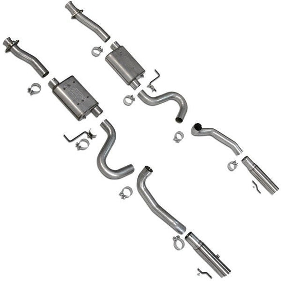BBK 86-04 Mustang Cat Back Kit Varitune Mufflers Stainless Steel Tips