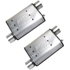 BBK 86-04 Mustang Cat Back Kit Varitune Mufflers Stainless Steel Tips - 0