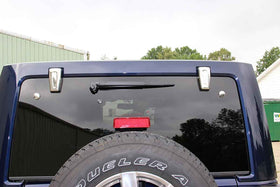 Kentrol 07-18 Jeep Wrangler JK Liftgate Button Covers Pair - Polished Silver - 0