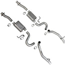 BBK 87-93 Mustang GT Cat Back Kit Varitune Mufflers - Aluminized turn downs-1