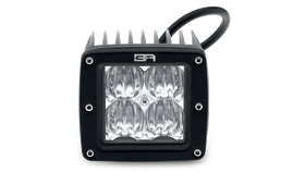 Body Armor 4x4 Cube LED Light Flood Pair with Wiring Harness