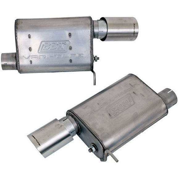 BBK 2015-16 Mustang GT Varitune Complete Cat Back Exhaust System (Includes Resonator Delete X-Pipe)