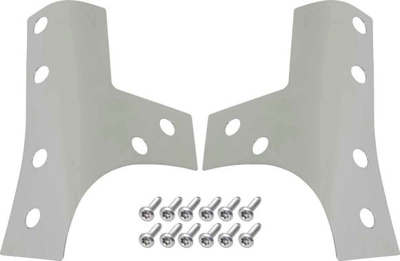 Kentrol 07-18 Jeep Wrangler JK Windshield Support Overlays Pair - Polished Silver