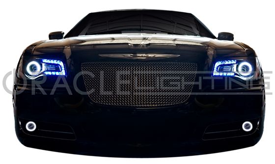 Oracle Chrysler 300/300C/SRT8 11-19 WP LED Projector Fog Halo Kit - White SEE WARRANTY